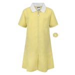 YELLOW CHECK SUMMER DRESS, Merstham Primary School, LOWER SCHOOL UNIFORM (NURSERY - YR 2), UPPER SCHOOL UNIFORM (YR3 - 6), SHOP ESSENTIALS, SUMMER DRESSES