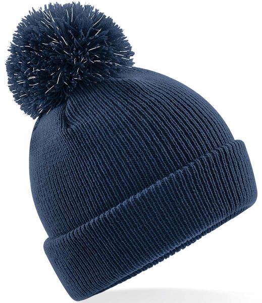 REFLECTIVE BOBBLE BEANIE, HATS AND GLOVES, ACCESSORIES