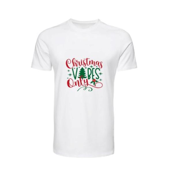 XMAS VIBES SHORT SLEEVE T SHIR, XMAS TOPS