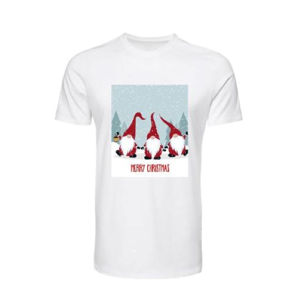 3 GNOMES SHORT SLEEVE T SHIRT, XMAS TOPS