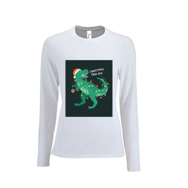 TREE REX LONG SLEEVE T SHIRT, XMAS TOPS