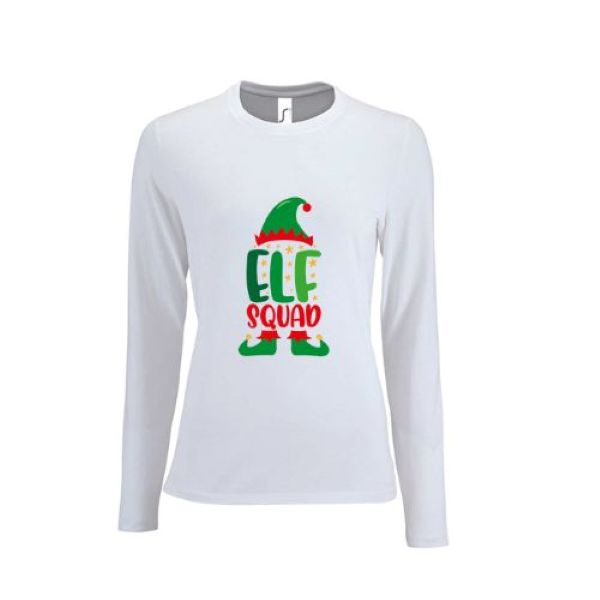 ELF SQUAD LONG SLEEVE T SHIRT, XMAS TOPS