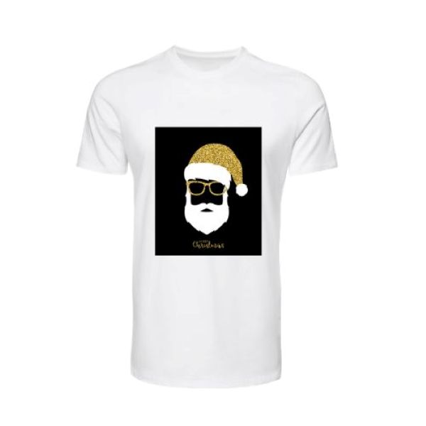 SANTA FACE SHORT SLEEVE T SHIR, XMAS TOPS