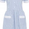 BLUE & WHITE STRP SUMMER DRESS, LOWER SCHOOL UNIFORM (R-YR2), UPPER SCHOOL UNIFORM (YR3-6), LOWER SCHOOL UNIFORM (RECEPTION - YR 2}, UPPER SCHOOL UNIFORMS (YR 3 - 6), UNIFORM, SUMMER DRESSES, BELTON HOUSE