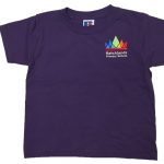 T-SHIRT WITH SCHOOL BADGE, PE KIT