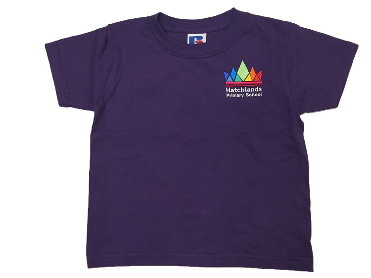 T-SHIRT WITH SCHOOL BADGE, PE KIT