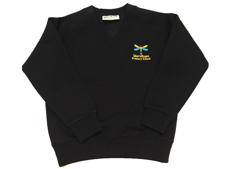 MERSTHAM V NECK SWEATSHIRT, LOWER SCHOOL UNIFORM (NURSERY - YR 2), UPPER SCHOOL UNIFORM (YR3 - 6)