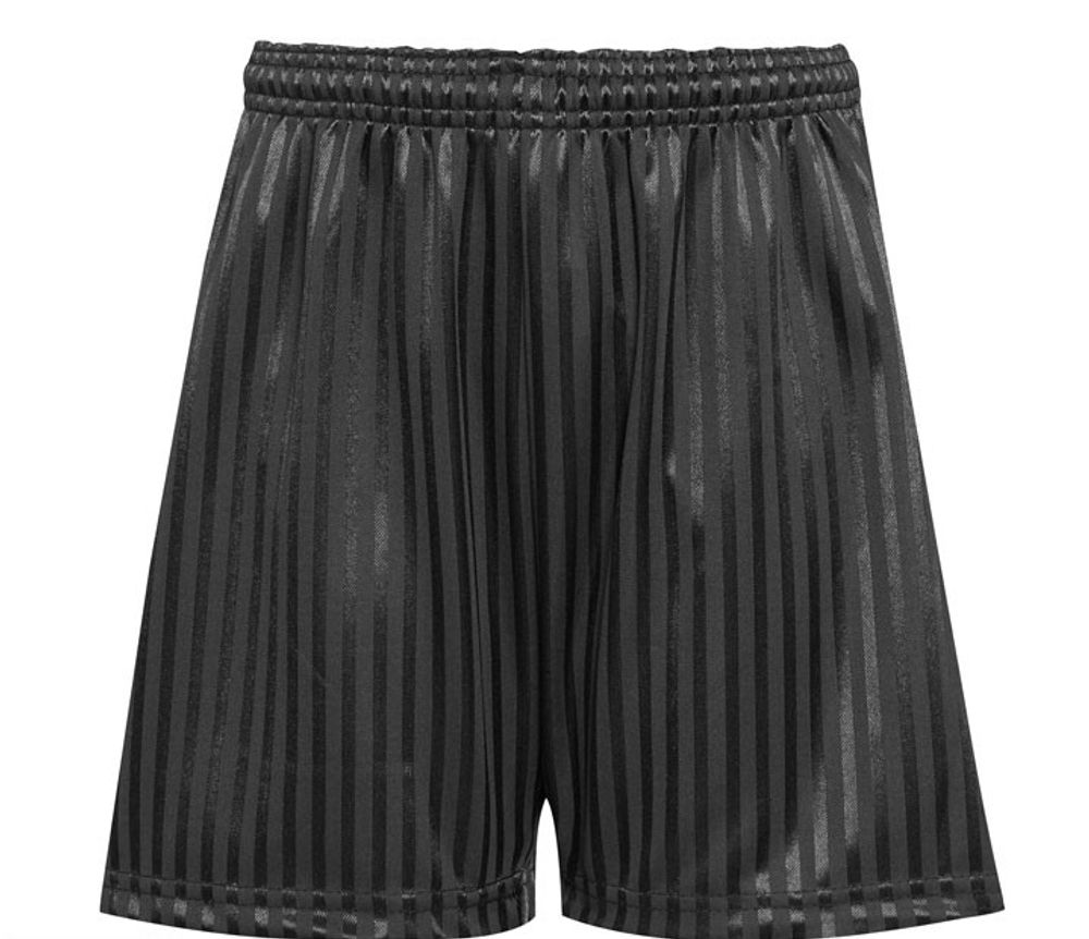 BLACK SHADOW STRIPE SHORTS, SPORTS TOPS & BOTTOMS