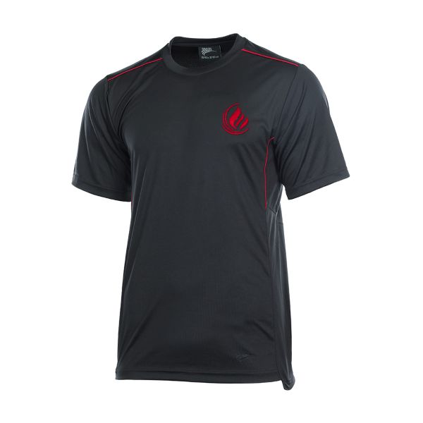 THE BEACON RED BLACK T SHIRT, PE KIT