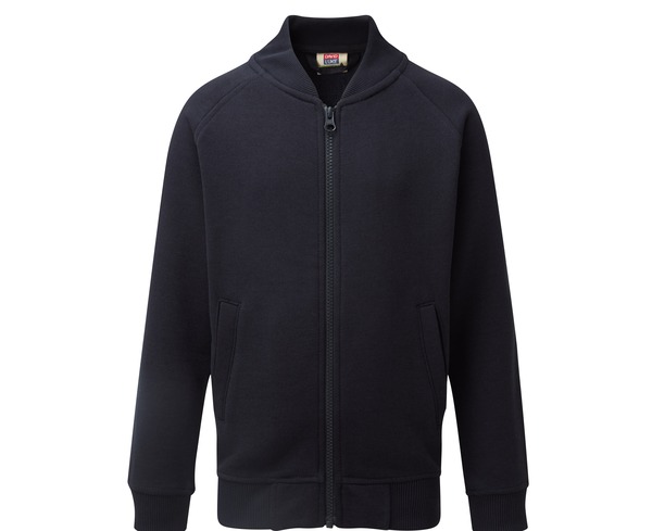 ZIP SWEATSHIRT WITH SCHOOL BADGE, UNIFORM