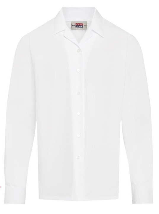 LONG SLEEVE WHITE REVER BLOUSE TWIN PACK, Uniform Forms 1-5, SHIRTS AND BLOUSES