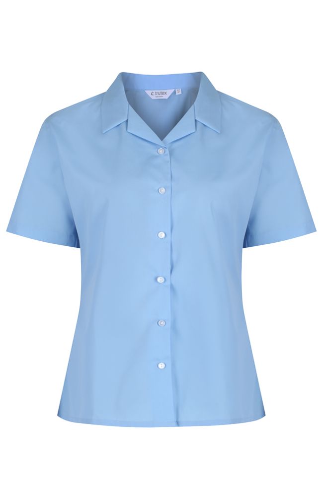 SHORT SLEEVE BLUE REVER BLOUSE TWIN PACK, LOWER SCHOOL UNIFORM (R-YR2), UPPER SCHOOL UNIFORM (YR3-6), SHIRTS AND BLOUSES