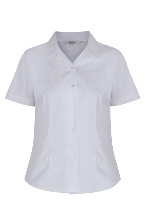 SHORT SLEEVE WHITE REVER BLOUSE TWIN PACK, Uniform Forms 1-5, SHIRTS AND BLOUSES