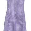 PURPLE CHECK SUMMER DRESS, UNIFORM, SUMMER DRESSES
