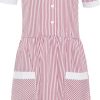 RED & WHITE STRPE SUMMER DRESS, UNIFORM, SUMMER DRESSES