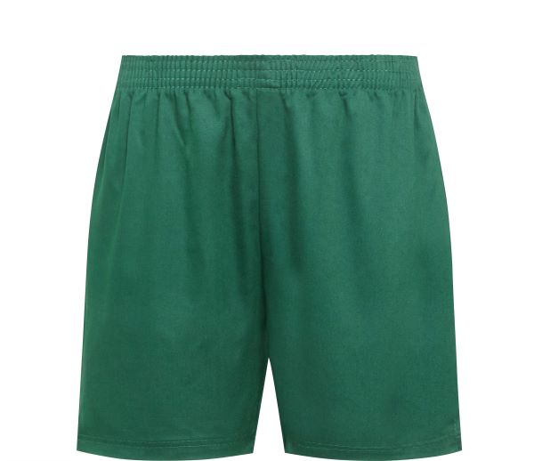 COTTON GYM SHORTS - BOTTLE GRN, St Johns Primary School, PE KIT, SHOP ESSENTIALS, SPORTS TOPS & BOTTOMS