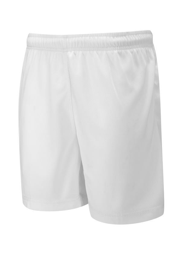 WHITE ACADEMY GYM SHORTS, PE KIT