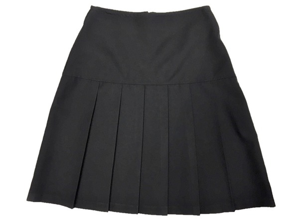 NAVY PLEAT SKIRT, SKIRTS AND TROUSERS