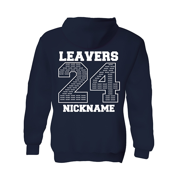 LEAVERS ZIPPED HOODIE, Leavers Hoodies