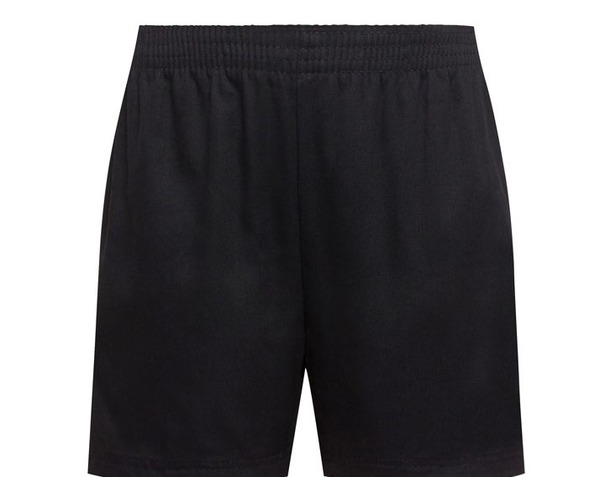 COTTON GYM SHORTS - BLACK, PE KIT, SPORTS TOPS & BOTTOMS