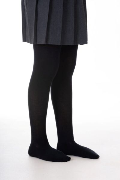 BLACK COTTON SOFT TIGHTS, Uniform Forms 1-5